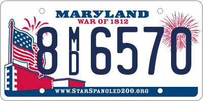 MD license plate 8MD6570