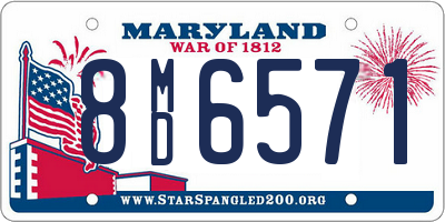 MD license plate 8MD6571