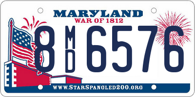 MD license plate 8MD6576