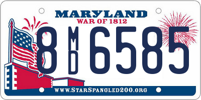 MD license plate 8MD6585