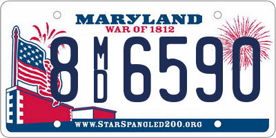 MD license plate 8MD6590