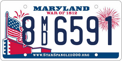 MD license plate 8MD6591