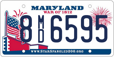 MD license plate 8MD6595