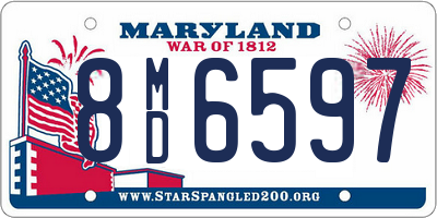 MD license plate 8MD6597