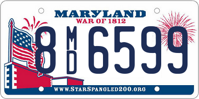 MD license plate 8MD6599