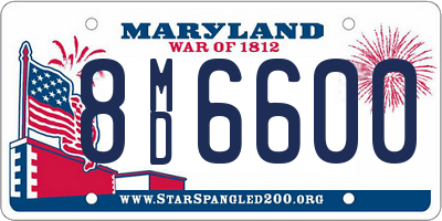 MD license plate 8MD6600