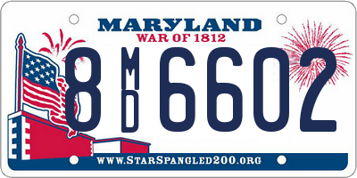 MD license plate 8MD6602