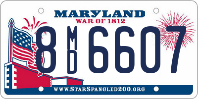 MD license plate 8MD6607