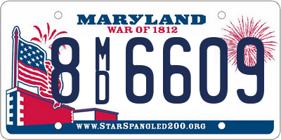 MD license plate 8MD6609