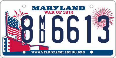 MD license plate 8MD6613