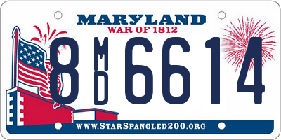 MD license plate 8MD6614