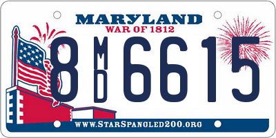 MD license plate 8MD6615