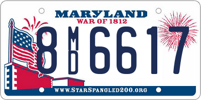 MD license plate 8MD6617