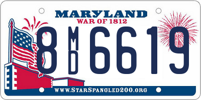 MD license plate 8MD6619