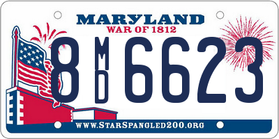 MD license plate 8MD6623