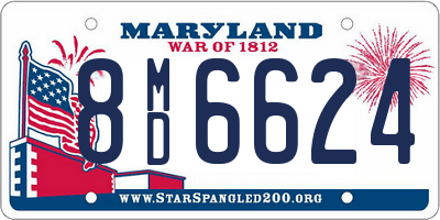 MD license plate 8MD6624