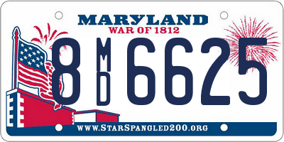 MD license plate 8MD6625