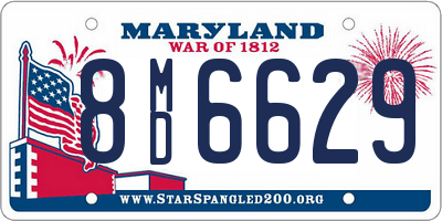 MD license plate 8MD6629