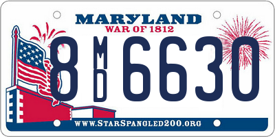 MD license plate 8MD6630