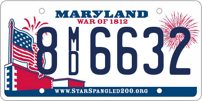 MD license plate 8MD6632