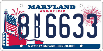 MD license plate 8MD6633