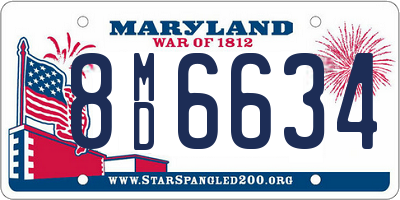 MD license plate 8MD6634