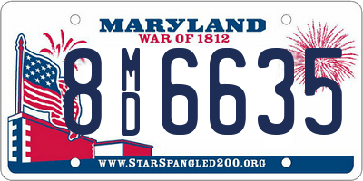 MD license plate 8MD6635