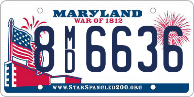 MD license plate 8MD6636