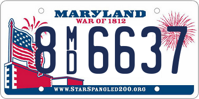 MD license plate 8MD6637