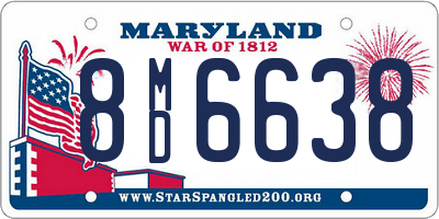 MD license plate 8MD6638