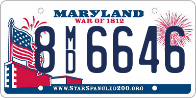 MD license plate 8MD6646