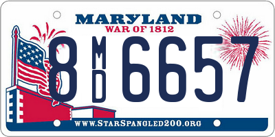 MD license plate 8MD6657