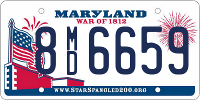 MD license plate 8MD6659