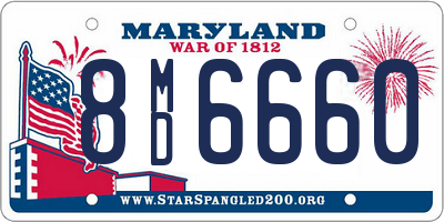 MD license plate 8MD6660