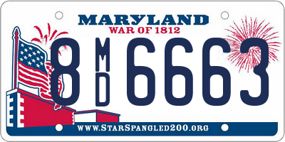 MD license plate 8MD6663