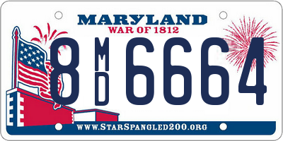 MD license plate 8MD6664