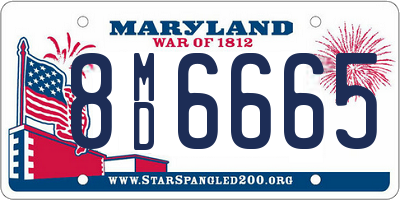 MD license plate 8MD6665