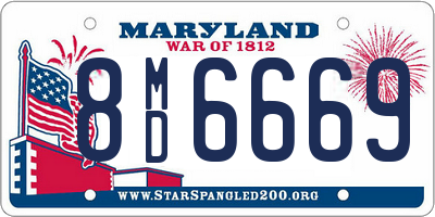 MD license plate 8MD6669