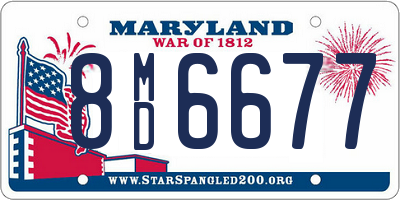 MD license plate 8MD6677