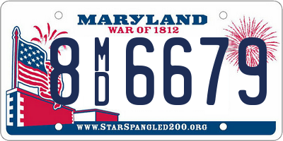 MD license plate 8MD6679