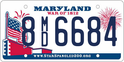 MD license plate 8MD6684