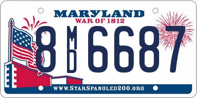 MD license plate 8MD6687