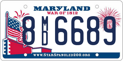 MD license plate 8MD6689