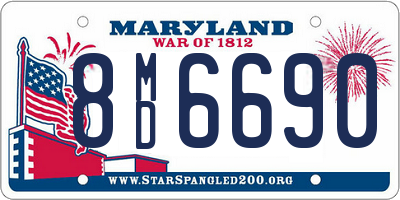 MD license plate 8MD6690