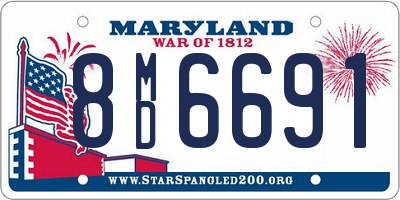 MD license plate 8MD6691