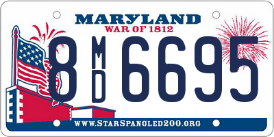 MD license plate 8MD6695