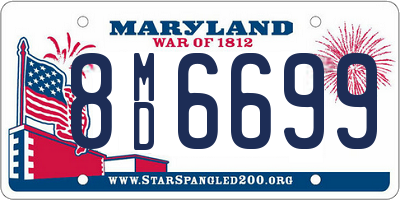 MD license plate 8MD6699