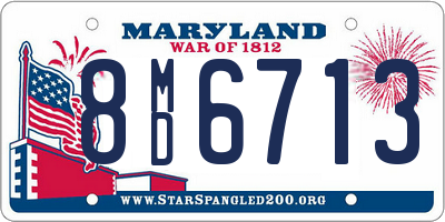 MD license plate 8MD6713