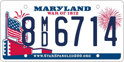 MD license plate 8MD6714