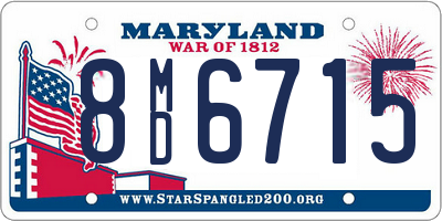 MD license plate 8MD6715